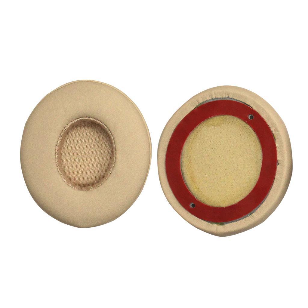 1 Pair Ear Pads Cushions Covers for Beats Solo 2 Wireless Headsets Champagne