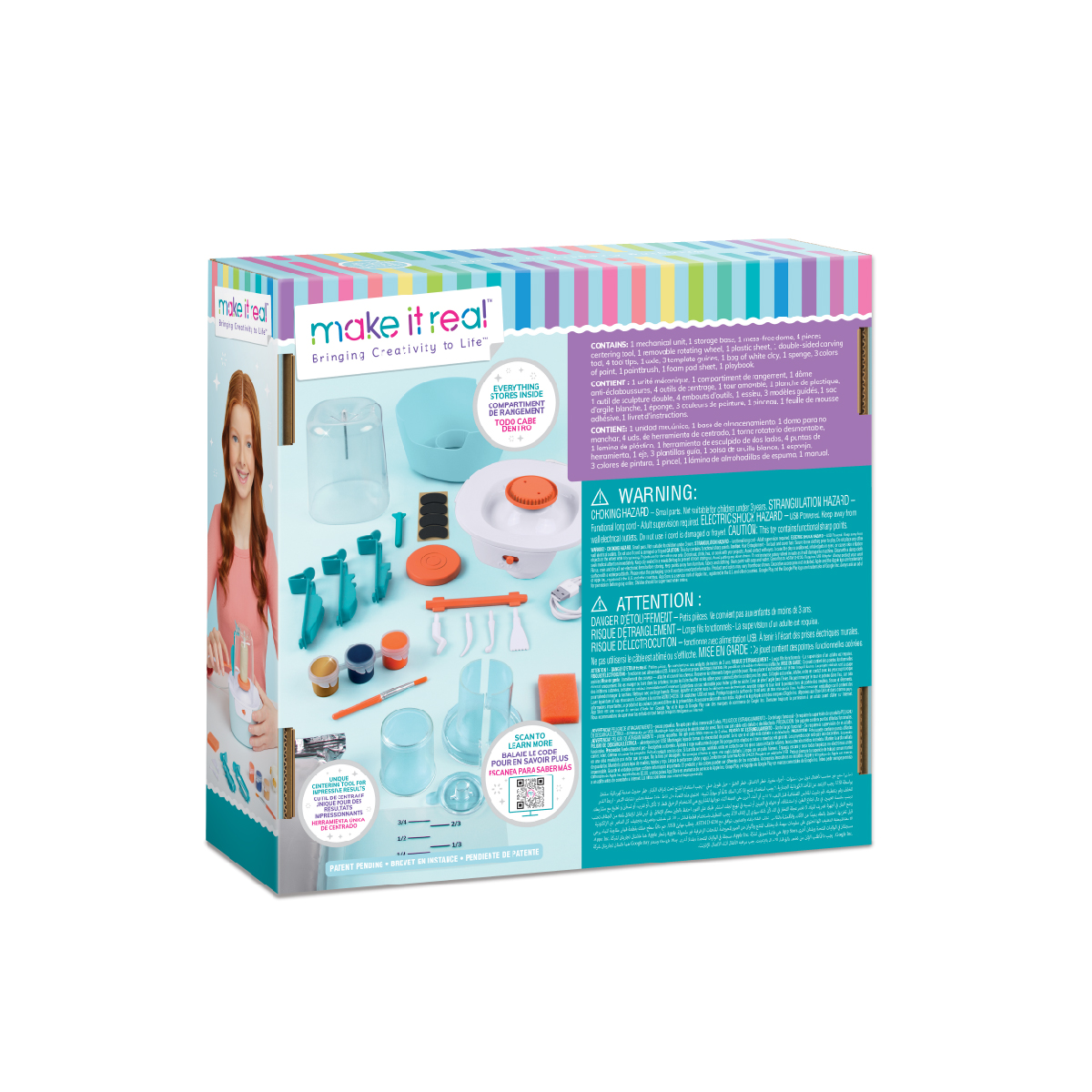 Đồ Chơi Bộ Làm Gốm Mini MAKE IT REAL 1465MIR