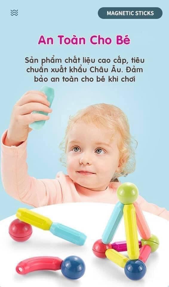 ĐỒ CHƠI XẾP HÌNH NAM CHÂM 42 CHI TIẾT