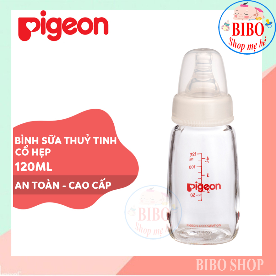 BÌNH SỮA THỦY TINH MẪU MỚI PIGEON
