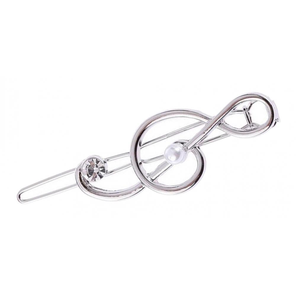 4Pack Hairpin Clip Note Crystal Pearl Hair Snap Clamp Girls Hair Accessories