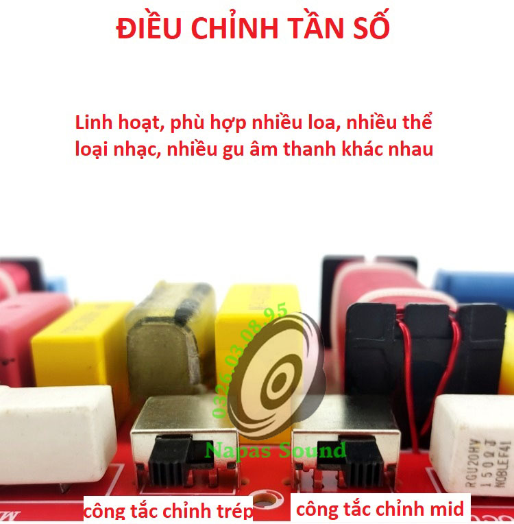 BỘ 02 CÁI MẠCH PHÂN TẦN LOA 3 ĐƯỜNG TIẾNG CW3805 - CHO CÁC LOA SÂN KHẤU - PHÂN TẦN 3 ĐƯỜNG TIẾNG