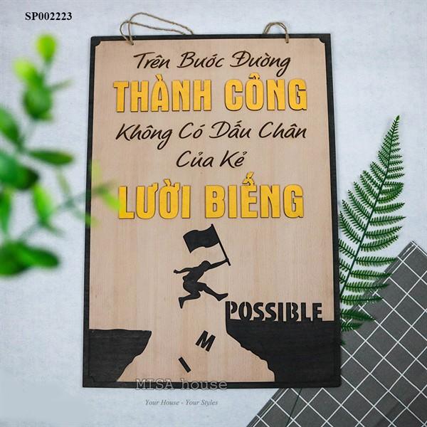 Bảng Gỗ Khẩu Hiệu Trang Trí Văn Phòng, Slogan Tạo Động Lực Làm Việc Nhiều Mẫu Độc Đáo.(trên bước đường thành công