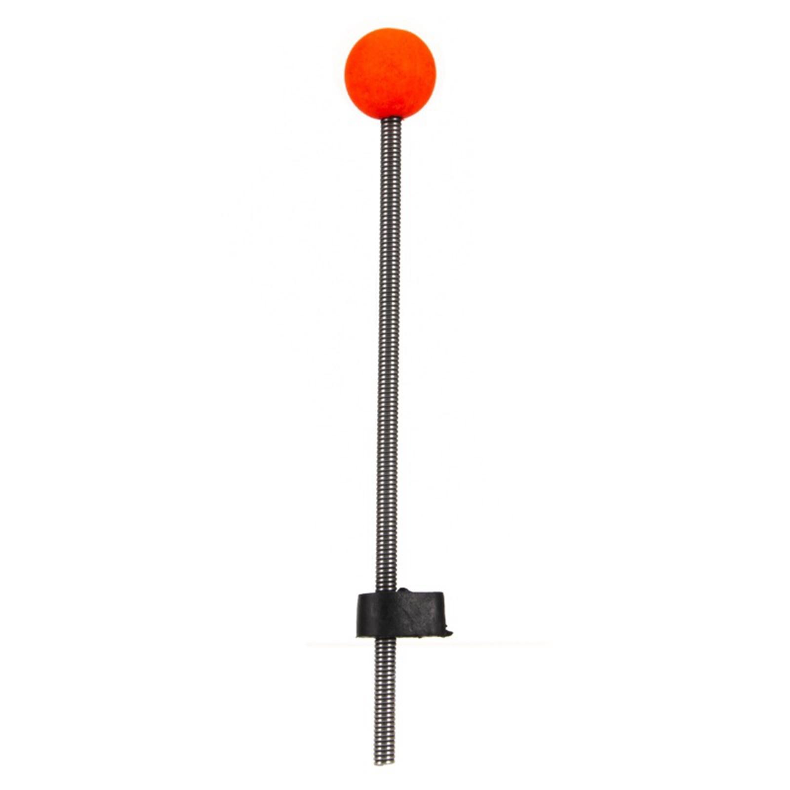 5Pcs Ice Fishing Rod Top Tip Auxiliary Threading Durable Portable Easy Using Red Ball Spring for Fishing Lakes Reservoirs Pond Winter