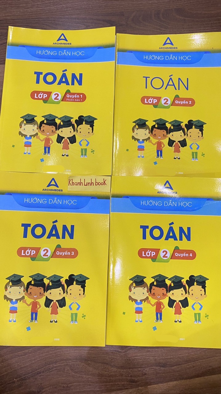 Sách - Combo 4 cuốn Hướng dẫn học toán lớp 2