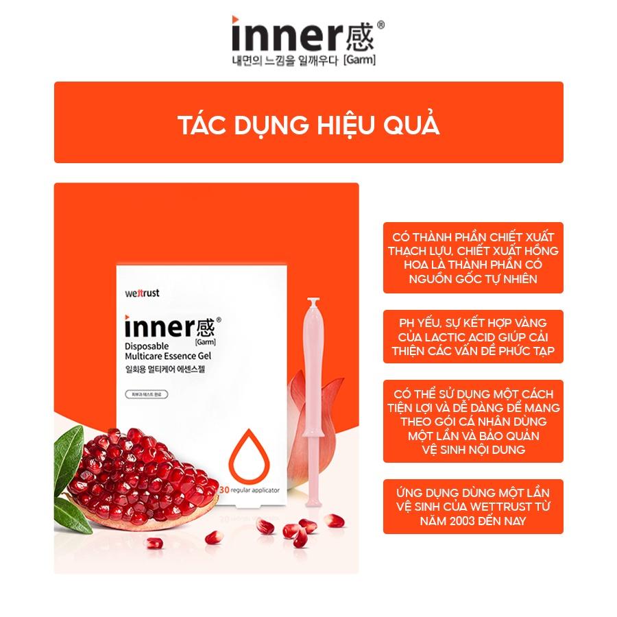 Gel Dưỡng Vùng Kín WETTRUST INNERGARM Disposable Multicare Essence Gel 1,7g x 30 Ống