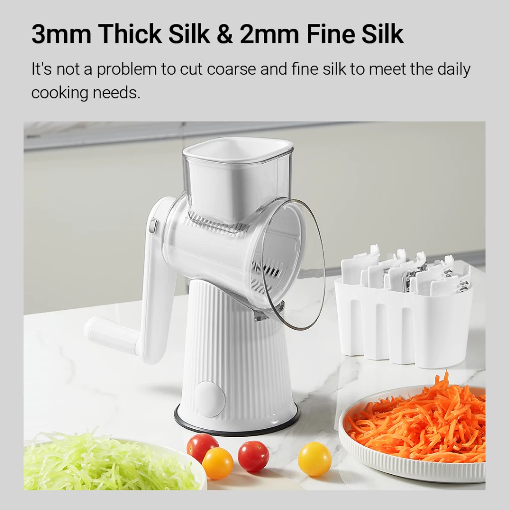 Máy Cắt Rau Củ Quả Sothing Youpin Đa Chức Năng Với 5 Lưỡi Dao Và Dao Cắt- Hàng chính hãng