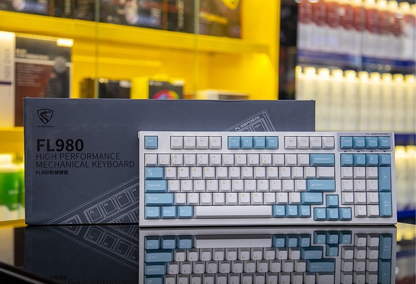 Bàn phím cơ FL-Esports FL980CPM Sea Salt - Hàng chính hãng
