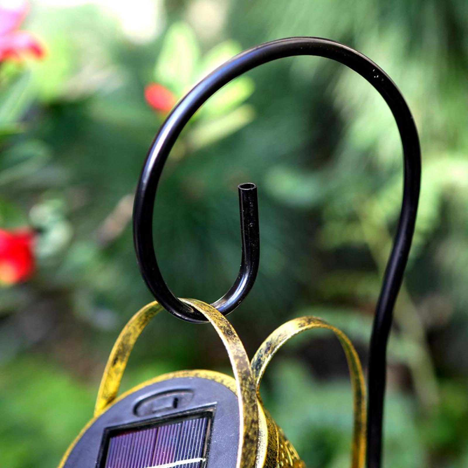 2x Outdoor Solar Watering Can with Lights for Patio Decoration