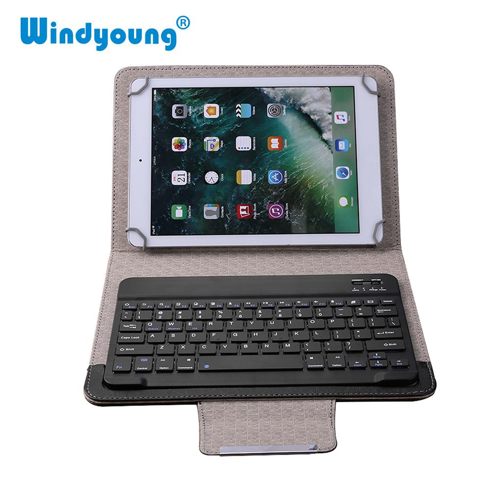 Universal Wireless Bluetooth Keyboard for Tablet PU Leather Case Stand Cover For Pad 7 8 Inch 9 10 Inch for IOS Android Windows