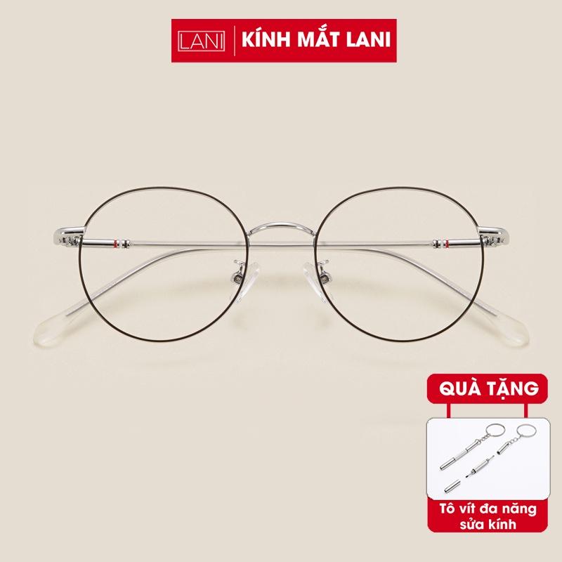 Gọng kính cận LANI kim loại tròn cho mặt nhỏ màu sắc nhẹ nhàng 29120 - Mắt kính có độ theo yêu cầu