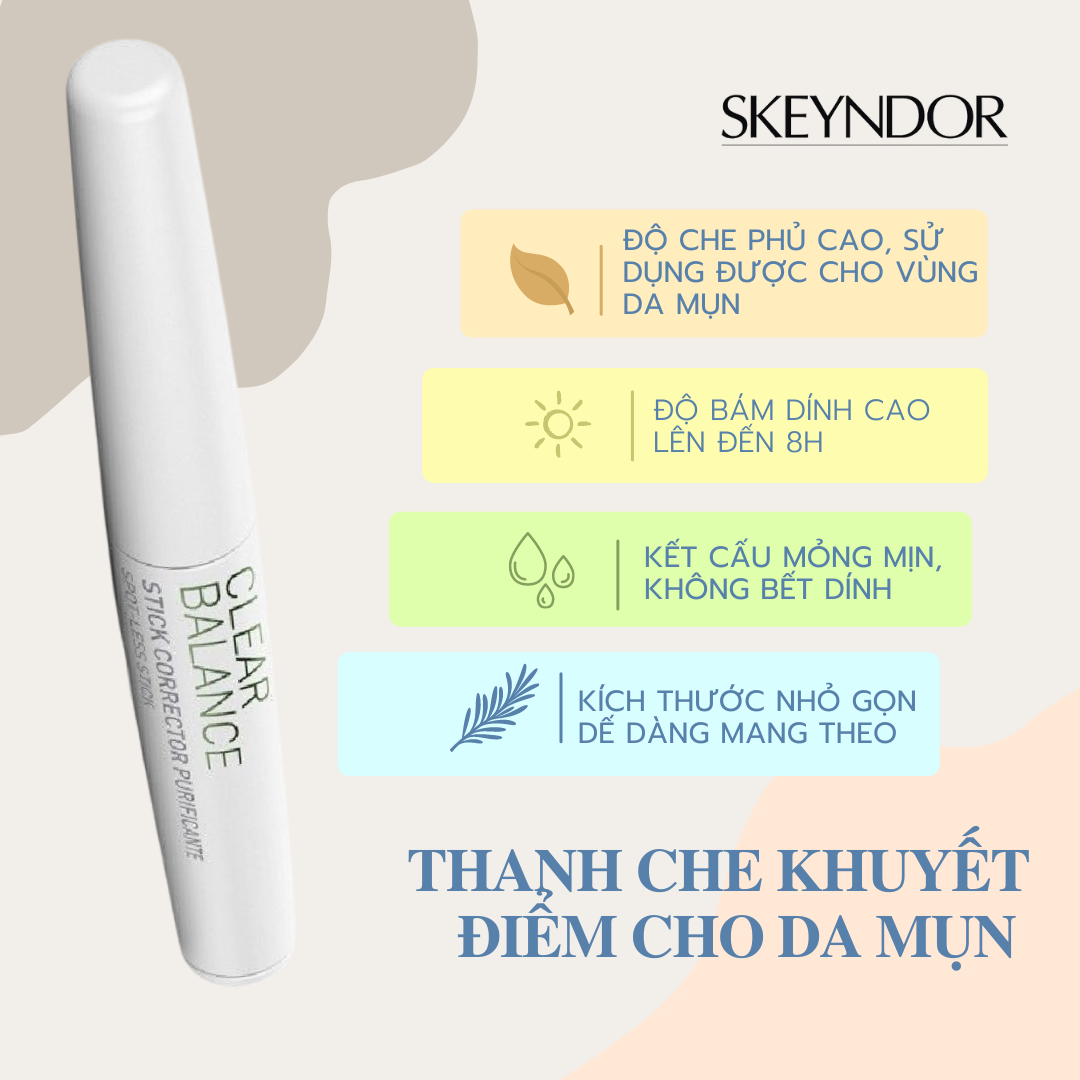 [SKEYNDOR] Thanh che khuyết điểm Spot-Less Stick Clear Balance 2.5g