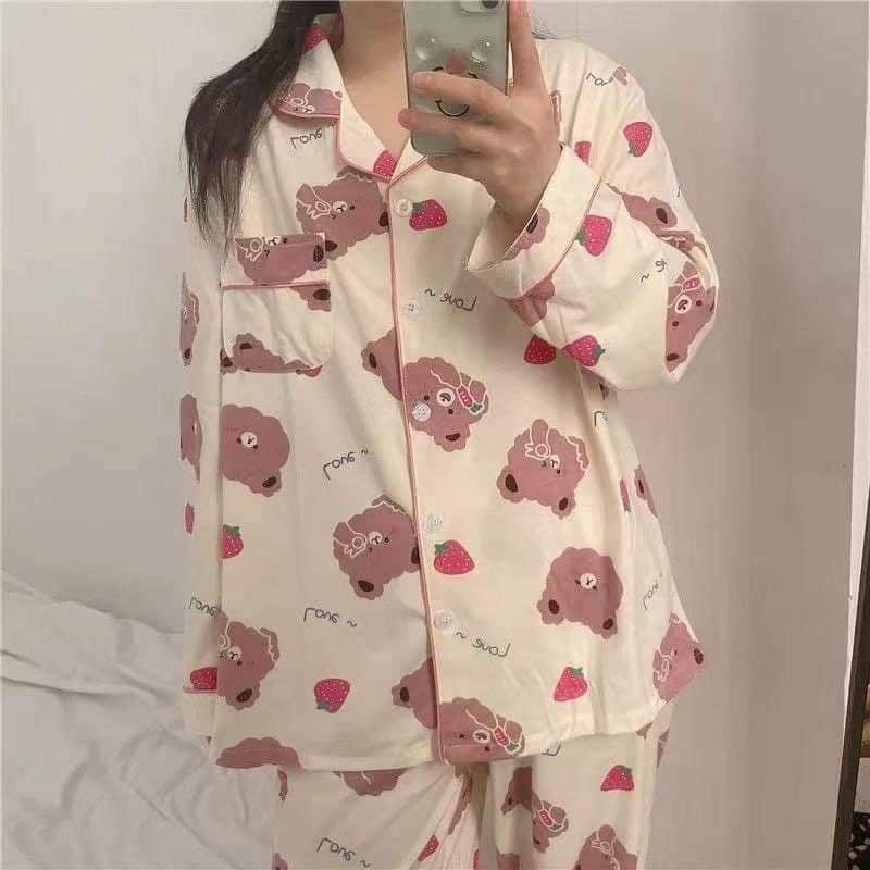 Bộ piijama mặc nhà free size giá siêu rẻ