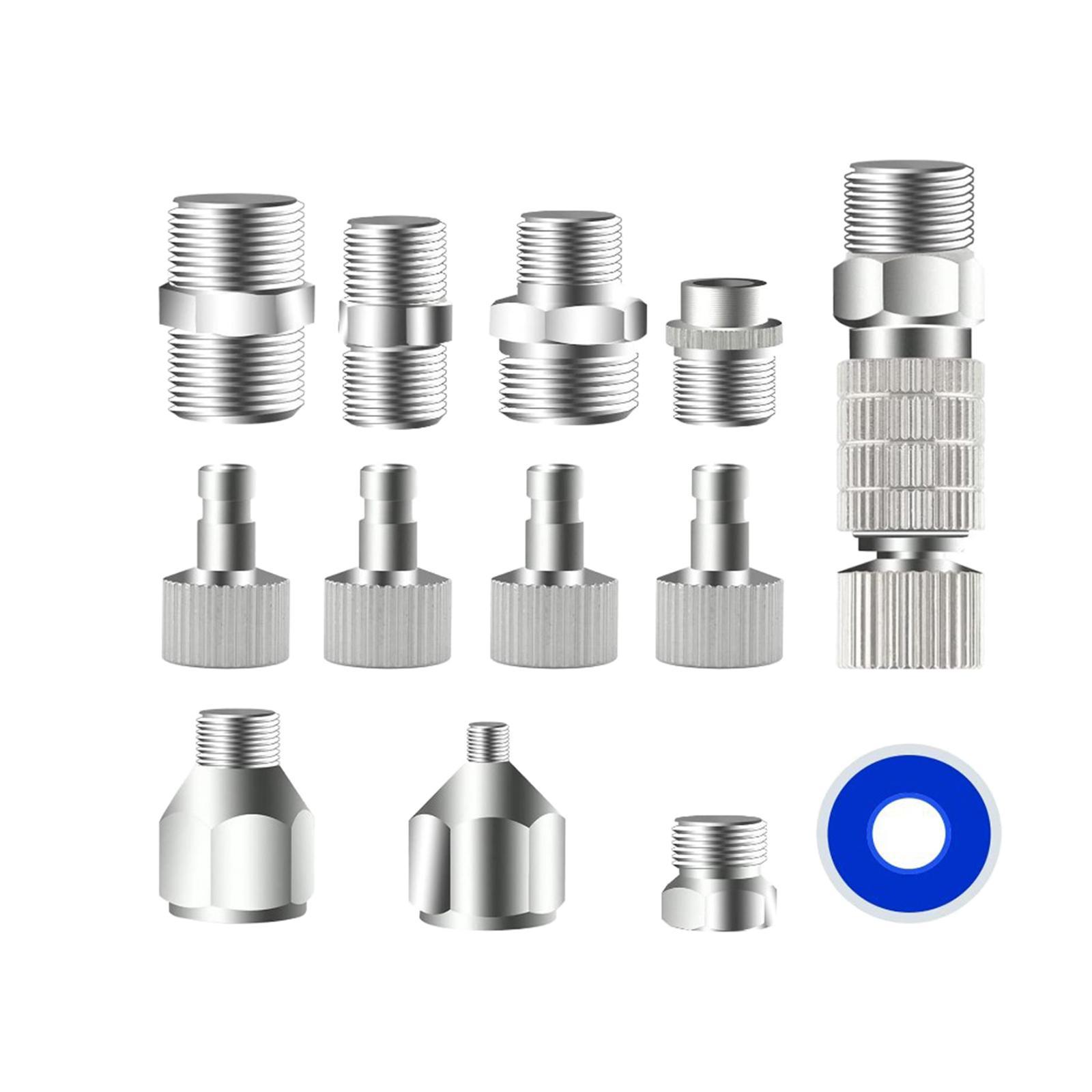 13 Pieces Airbrush Adaptor Set Durable Airbrush Disconnect Fitting Connector