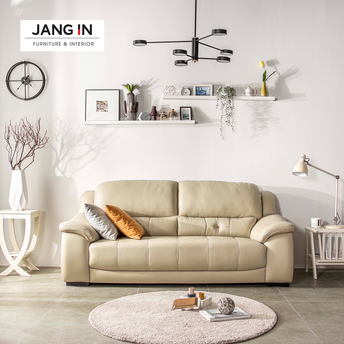 Sofa Ellis 3 Chỗ Ivory  Jang In 1603200001-01