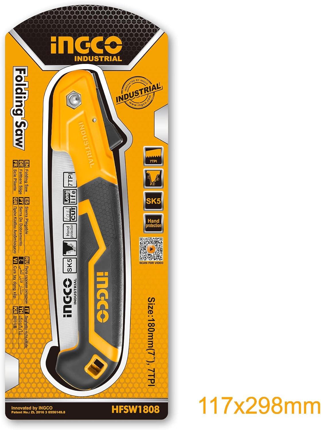 CƯA TAY DẠNG XẾP INGCO HFSW1808 - HÀNG CHÍNH HÃNG