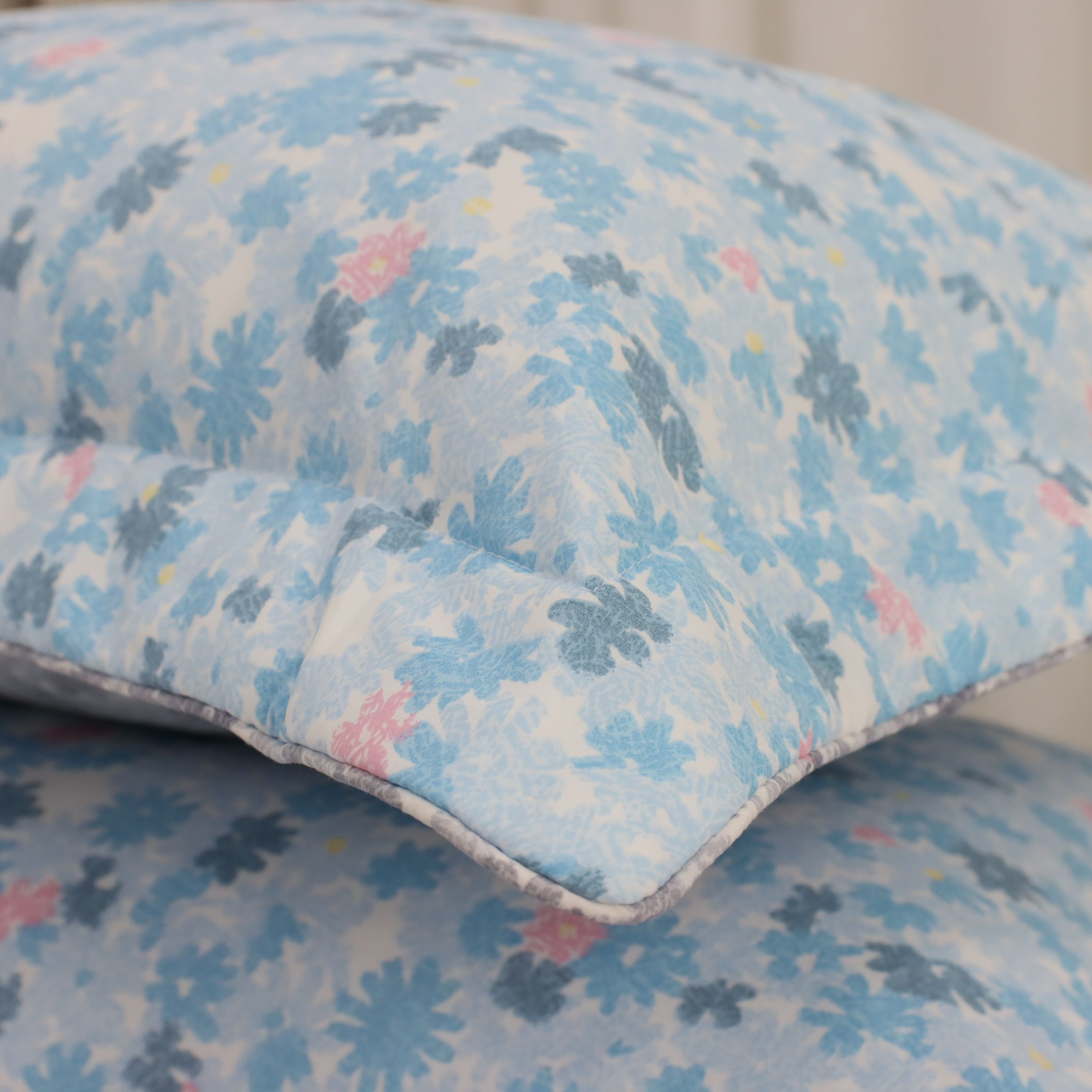 Vỏ Gối Nằm Chần Bông K-bedding By Everon Chất Vải Microtencel Hàn Quốc 45x65cm