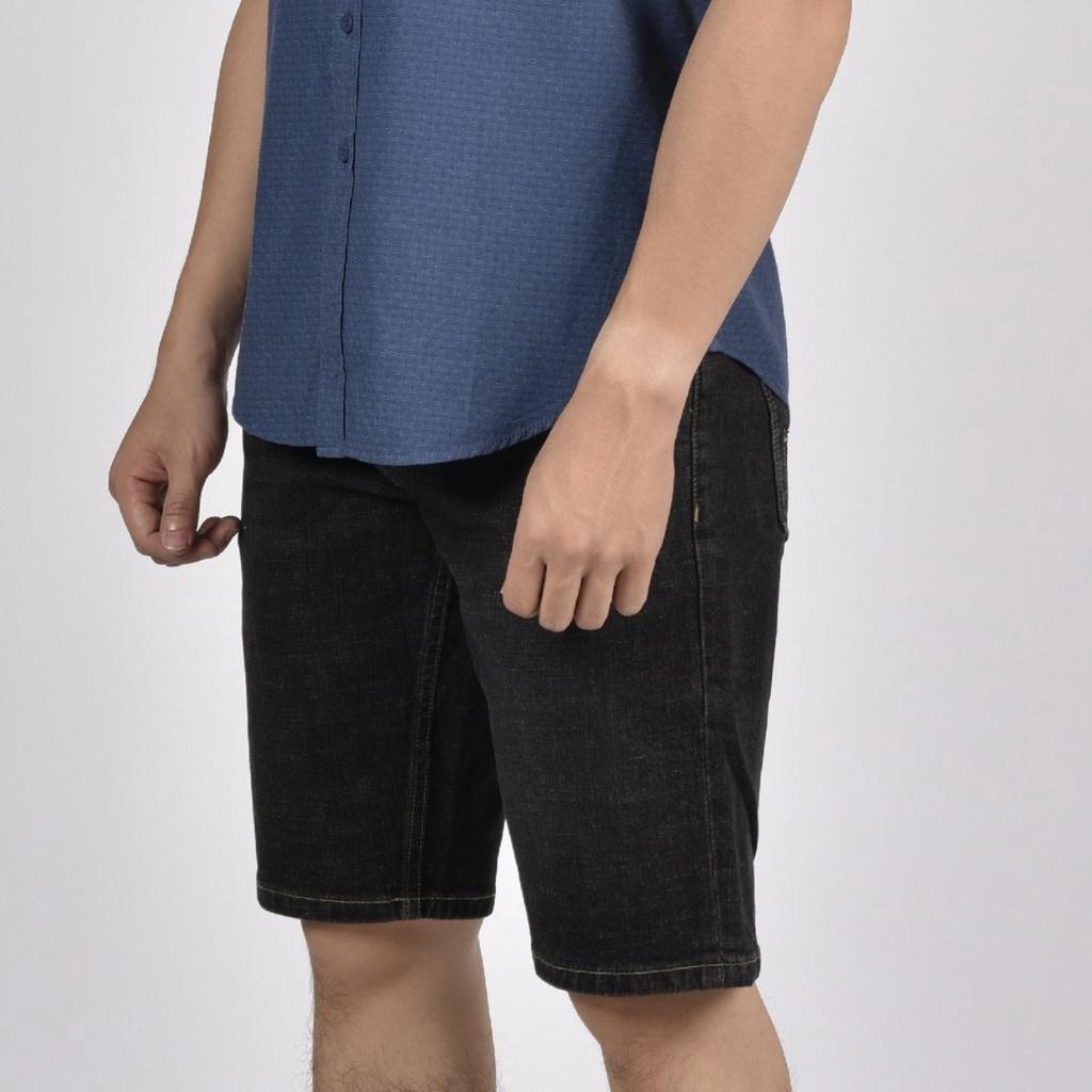 OJEANS - Quần short jeans nam màu xám 830556 - Quần soóc bò nam