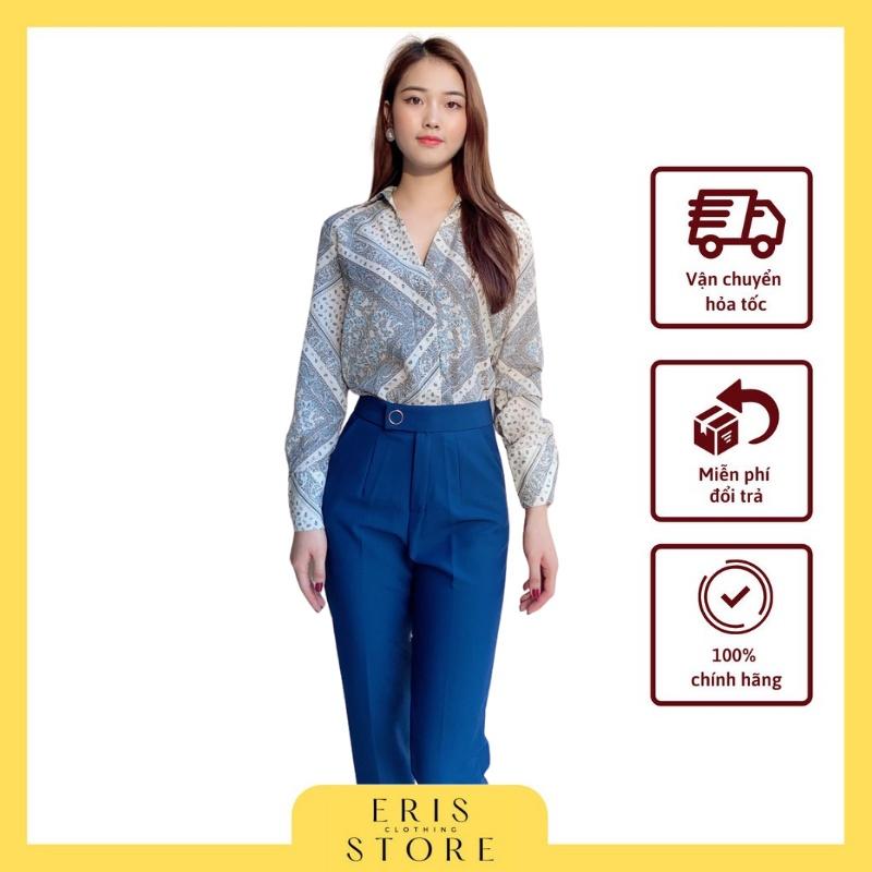 Quần baggy đai tròn gấu lệch ERIS