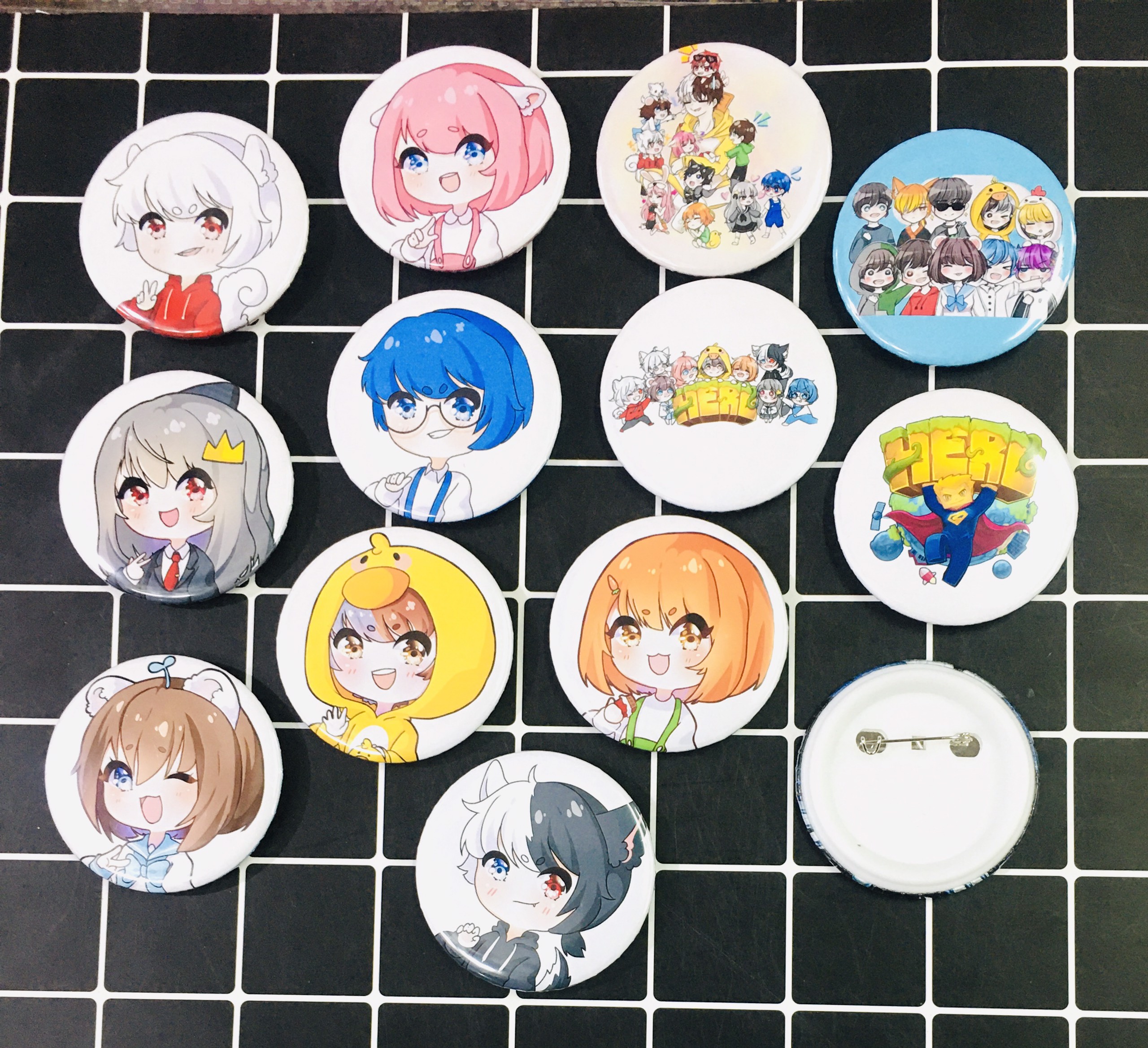 Set 5 huy hiệu Hero Team thành viên