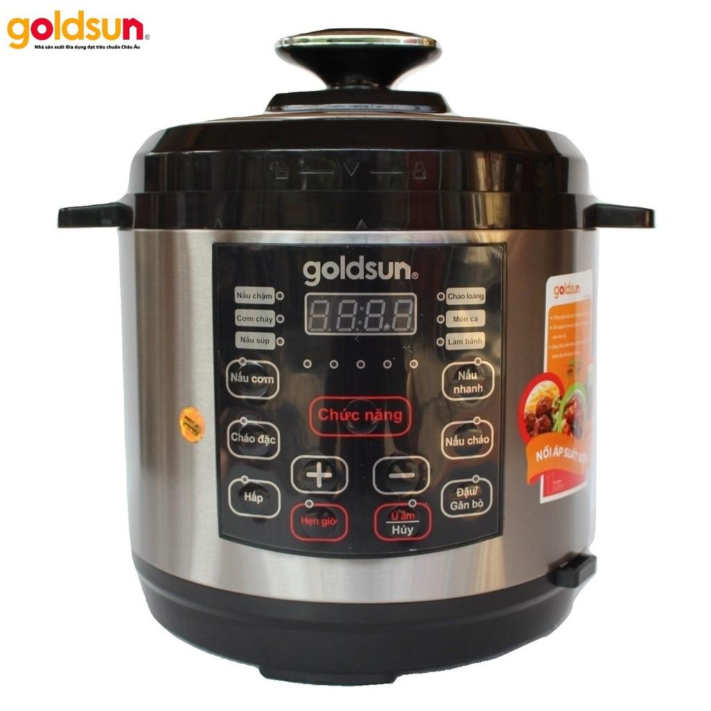 Nồi áp suất Goldsun CD2601 6L Điện tử - Hàng Chính Hãng