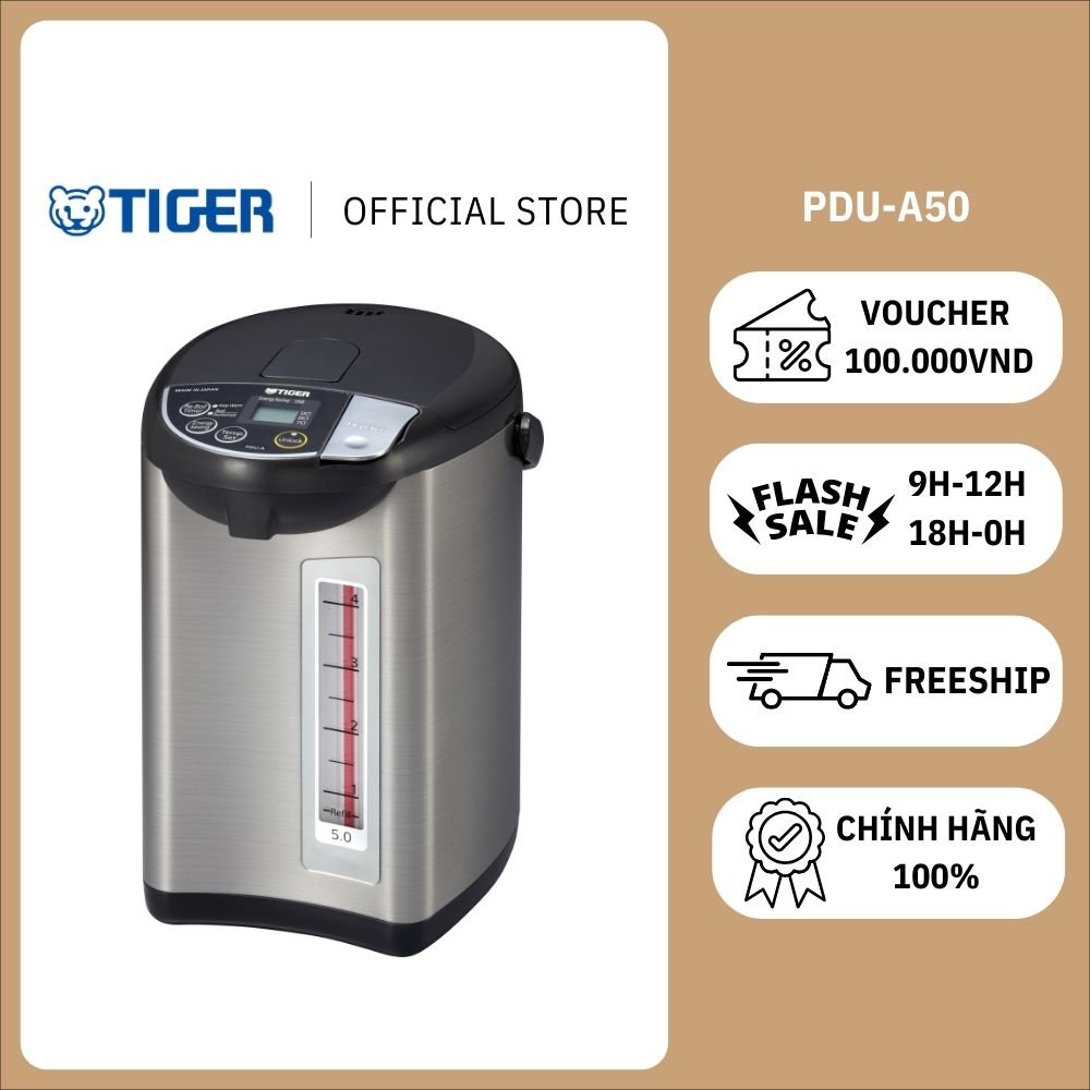 Bình Thủy Điện TIGER PDU-A50W - Hàng chính hãng