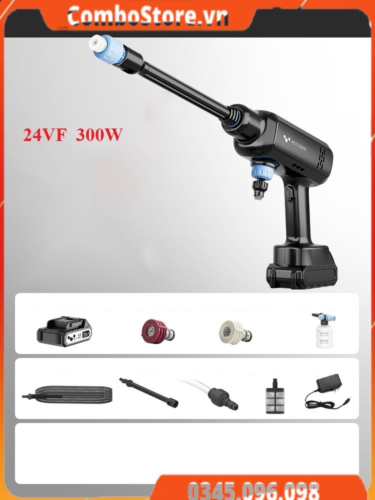 Máy rửa xe cầm tay không dây áp lực cao - dòng cao cấp