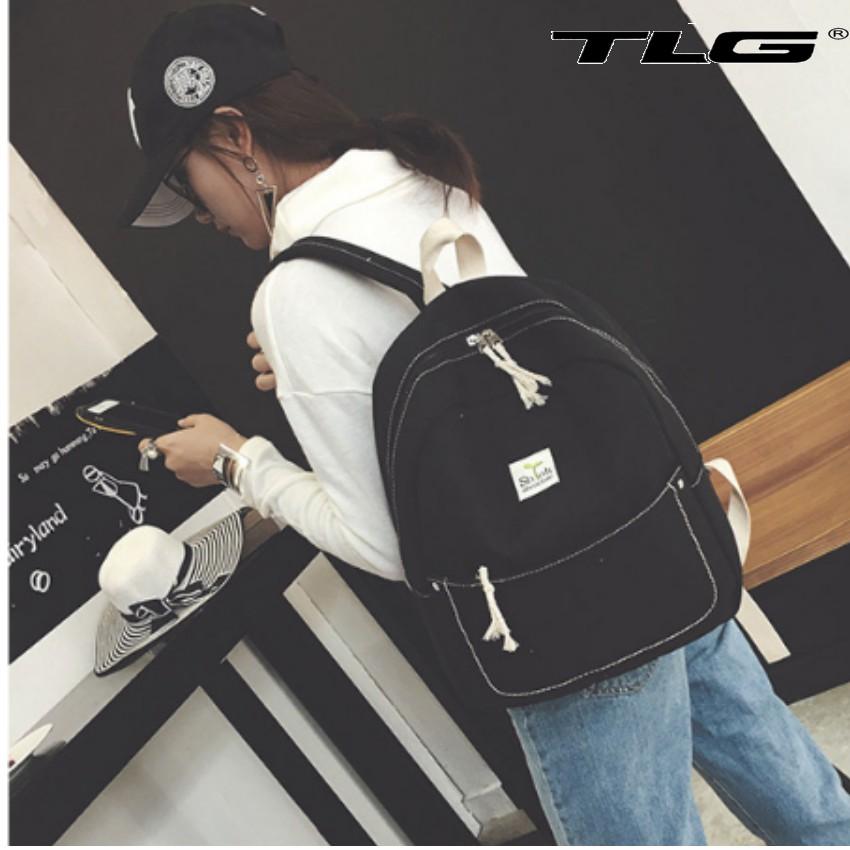 Ba Lô Canvas Sinh Viên Phong Cách Hàn Quốc 208069 1