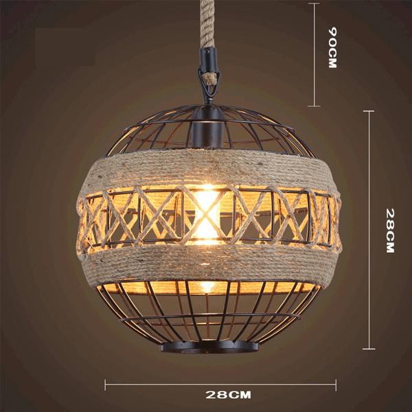 Đèn trang trí lồng chim - đèn dây đan - Tặng kèm bóng led EDISON cao cấp