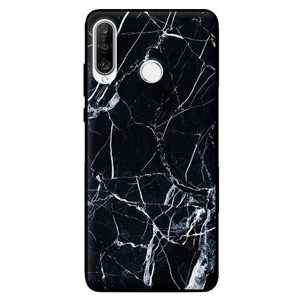 Ốp in cho Huawei P30 Lite Đá Đen 1 - Hàng chính hãng