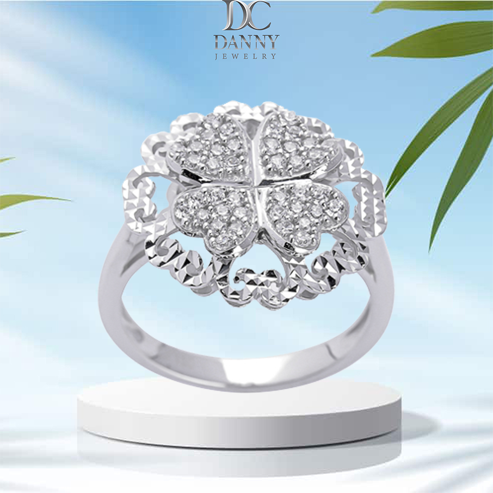 Nhẫn Nữ Bạc 925 Danny Jewelry Xi Bạch Kim Đính Đá CZ KI4GZ025