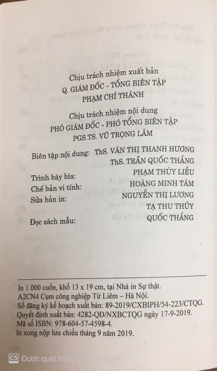 Luật tố cáo ( Hiện hành )