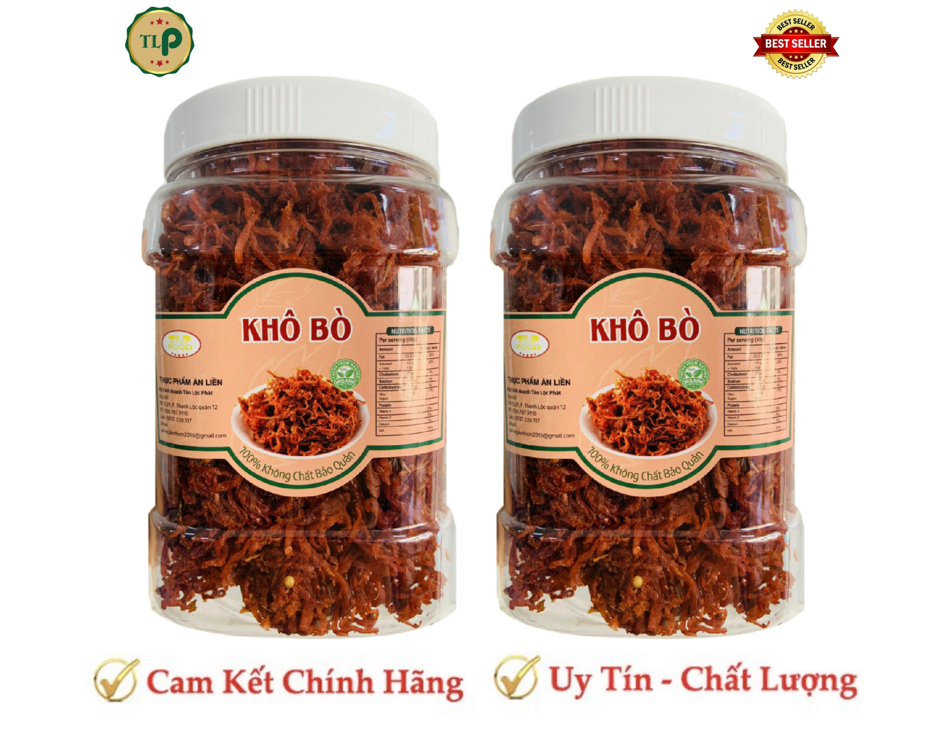 KHÔ BÒ SỢI TÂN LỘC PHÁT - HŨ 500G