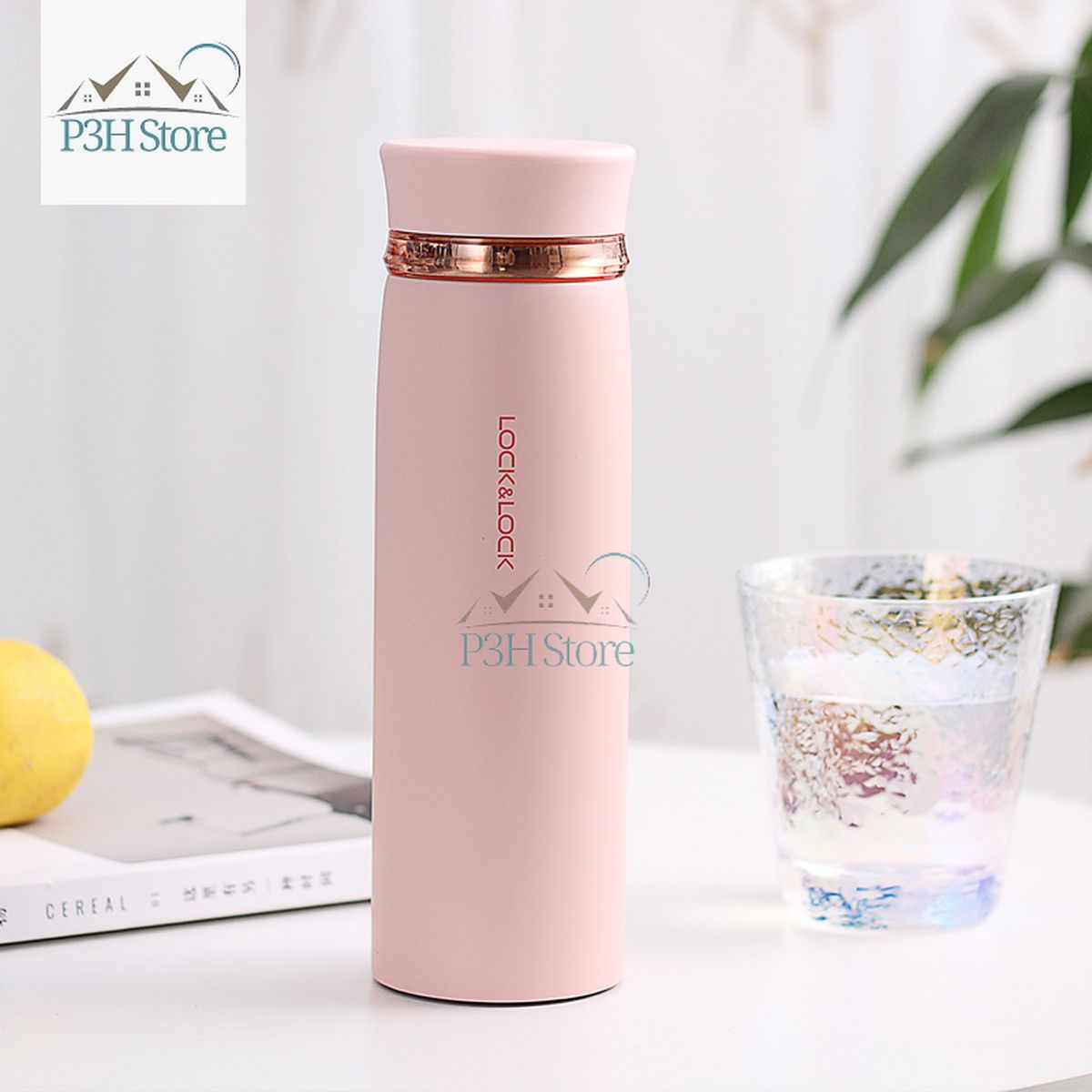 Bình Giữ Nhiệt Lock&amp;Lock 450ml siêu nhẹ Feather Light Ring Tumbler LHC4131