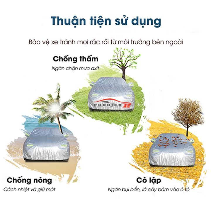 Bạt che phủ xe ô tô Kia K3 3 lớp cao cấp
