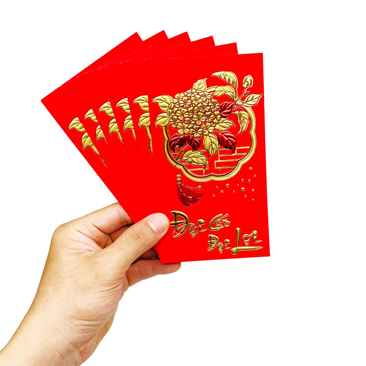 Bộ 6 Bao Lì Xì - WanLongDa YT2511-11 - Đại Cát Đại Lợi