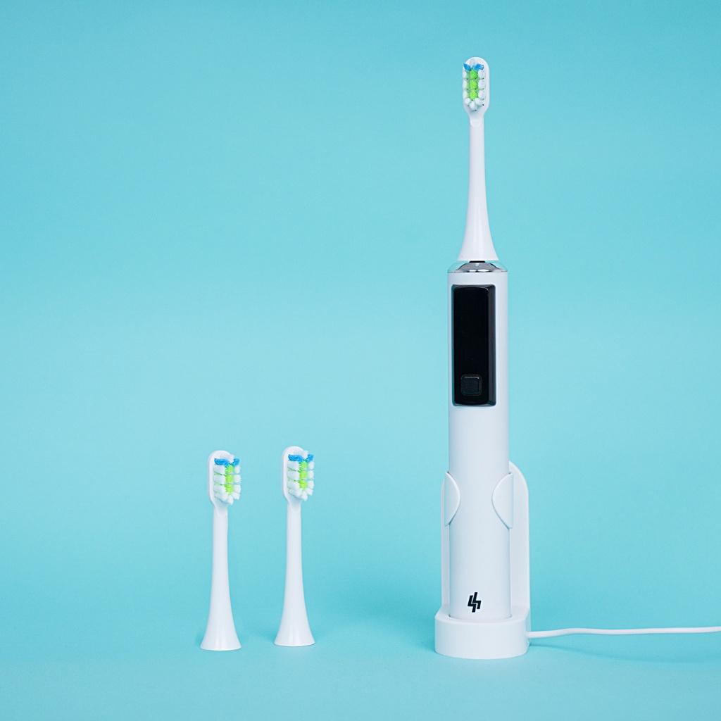 Đầu bàn chải thay thế cho bàn chải điện Smart Sonicare SS01- Trắng-làm sạch mảng bám, diệt vi khuẩn