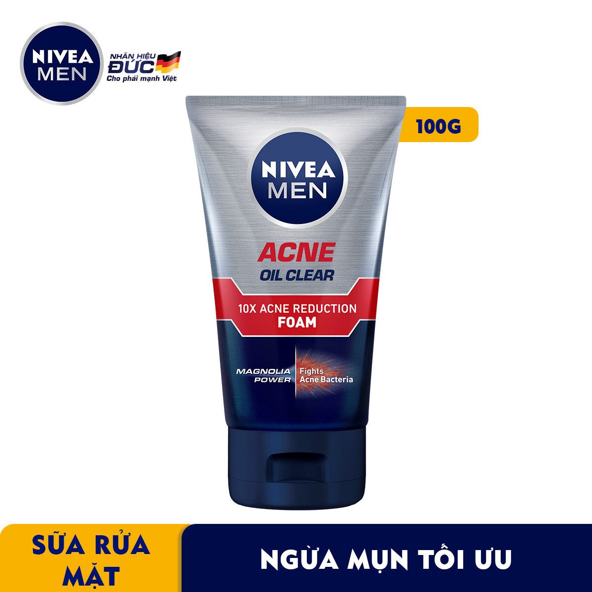 Sữa Rửa Mặt NIVEA MEN Giảm Nhờn Mụn (100G) - 82378