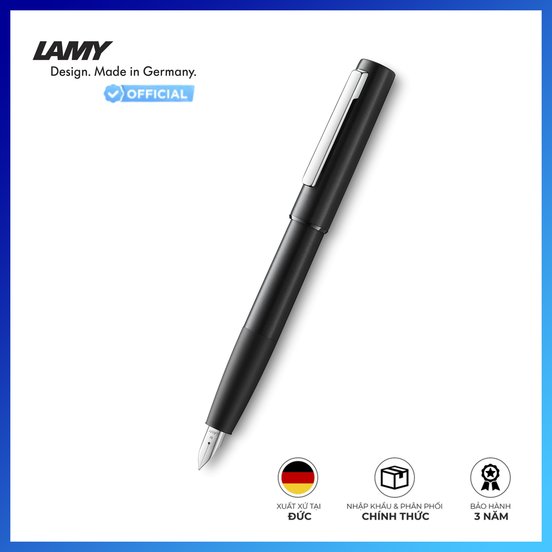 Bút máy LAMY aion black Ngòi 077