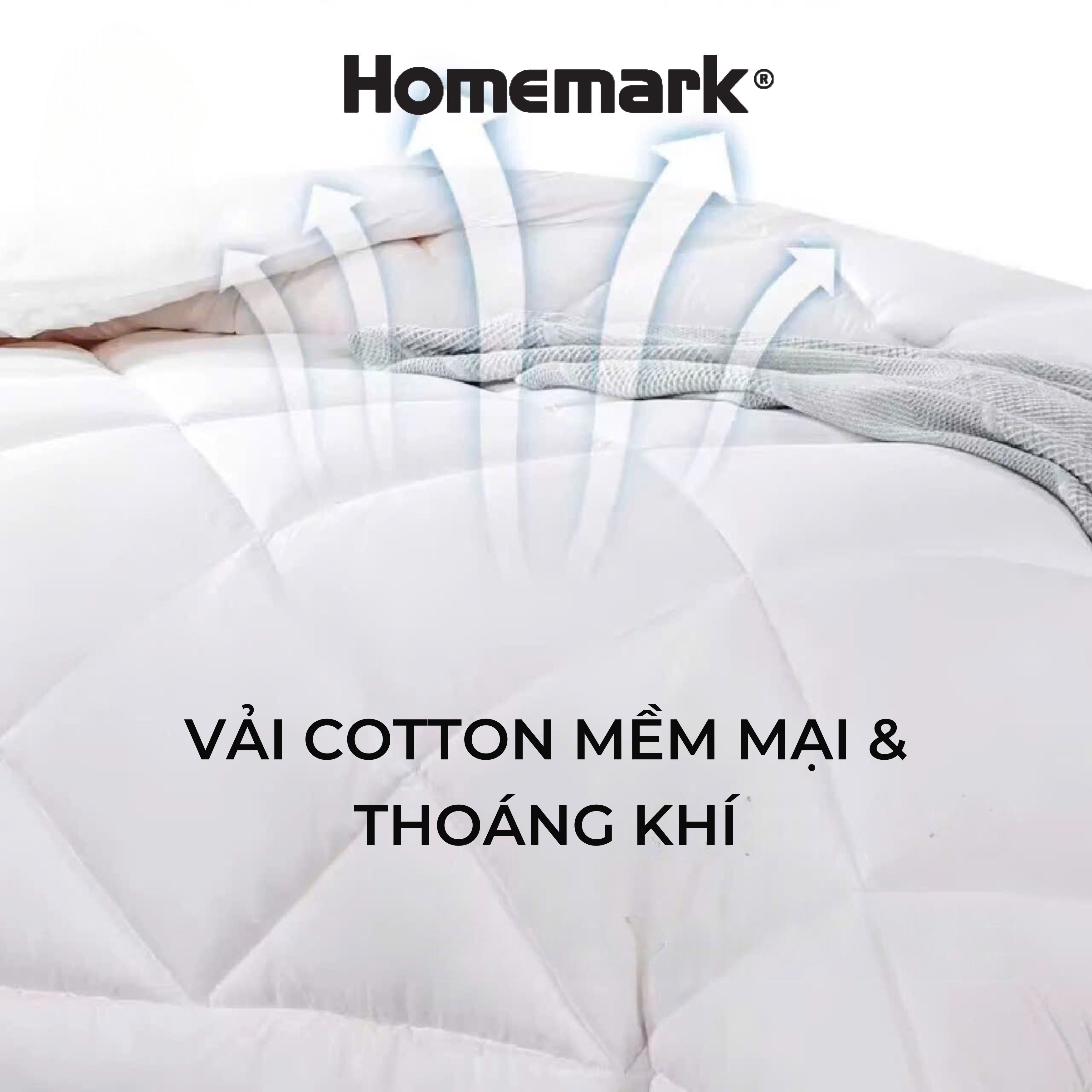 Chăn hè thu Tencel cao cấp Homemark 200x220cm, mềm nhẹ, thoáng khí, kháng khuẩn, chống dị ứng