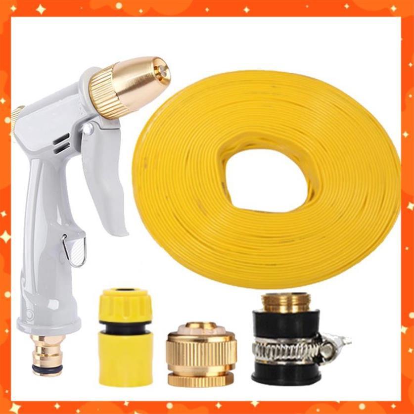 Bộ dây vòi xịt nước tưới cây rửa xe,tăng áp 3 lần, loại 3-5m 206846