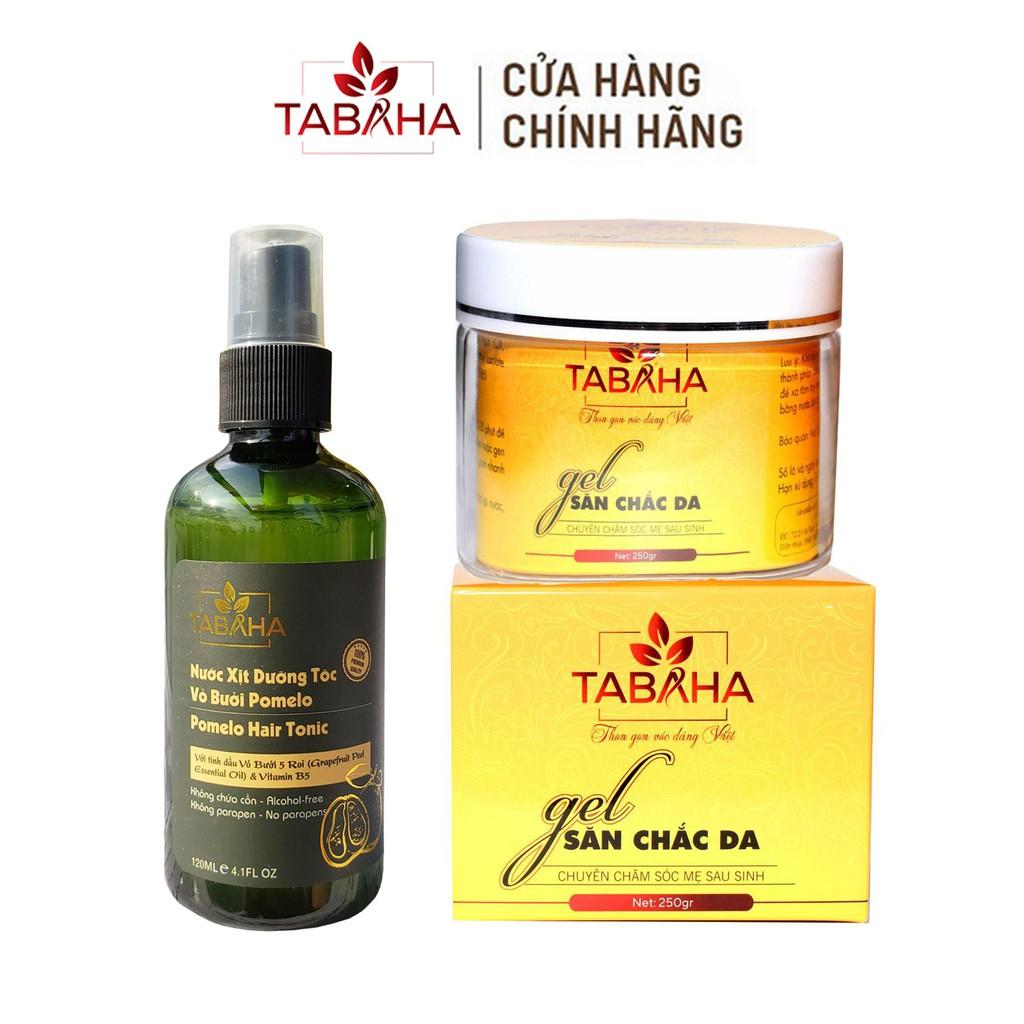 Combo Kem tan mỡ bụng 250g và Xịt dưỡng tóc tinh dầu bưởi 120ml giảm rụng tóc TaBaHa - XỊT DƯỠNG TÓC 120ML