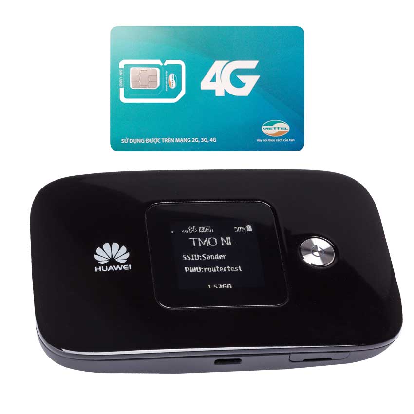 Huawei E5786 | Thiết bị phát wifi 3G/4G tốc độ download lên đên 300 Mbps + Sim Viettel 4G Siêu tốc khuyến Mãi 60GB/Tháng - Hàng nhập khẩu
