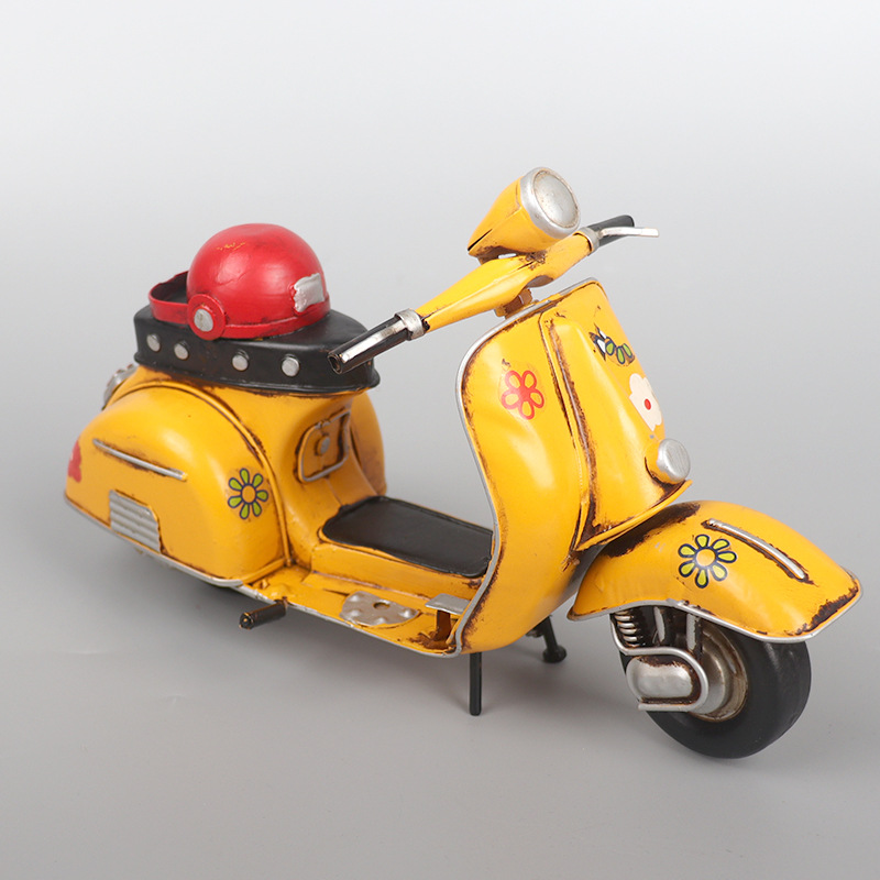 Mô Hình Xe Vespa Vintage - Mô Hình Thủ Công - Quà Tặng - Décor Home - Décor Quán Cafe