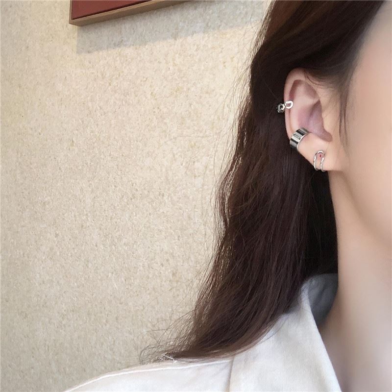 Bộ 3 Bông Tai- Khuyên Tai Nữ Hợp Kim Cá Tính/B&m Elegant/BTHK3008