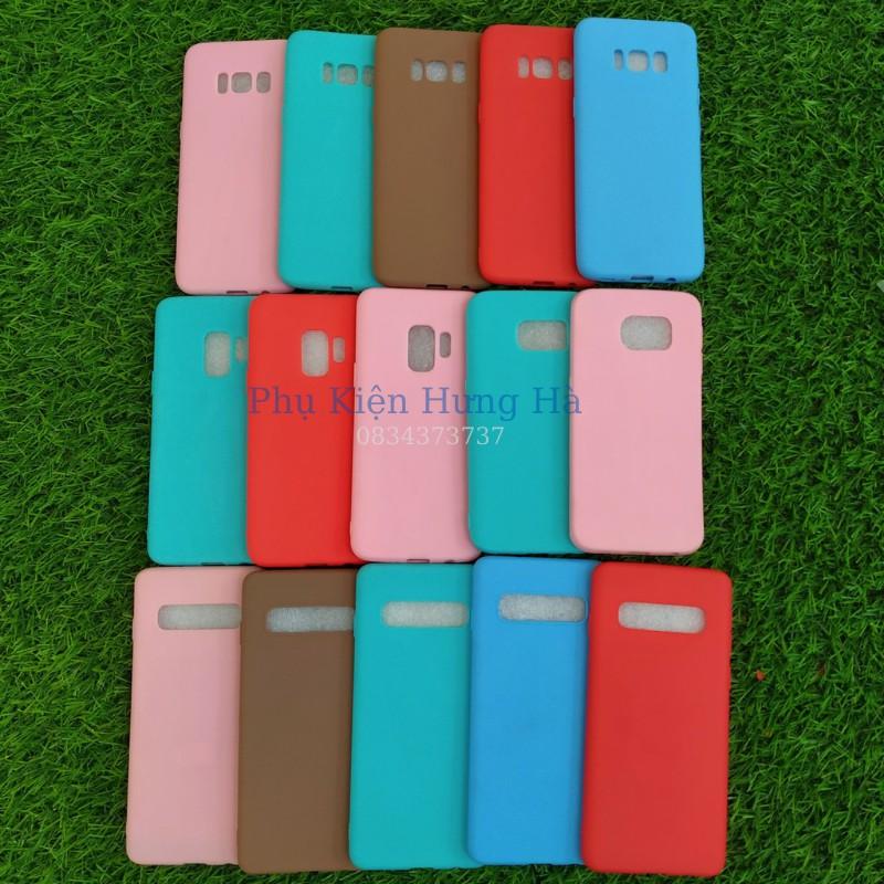 Ốp dẻo trơn TPU dành cho điện thoại samsung S10 S10Plus S9 S9plus S8 S8Plus S7 S7E S6 S6E giao màu ngẫu nhiện