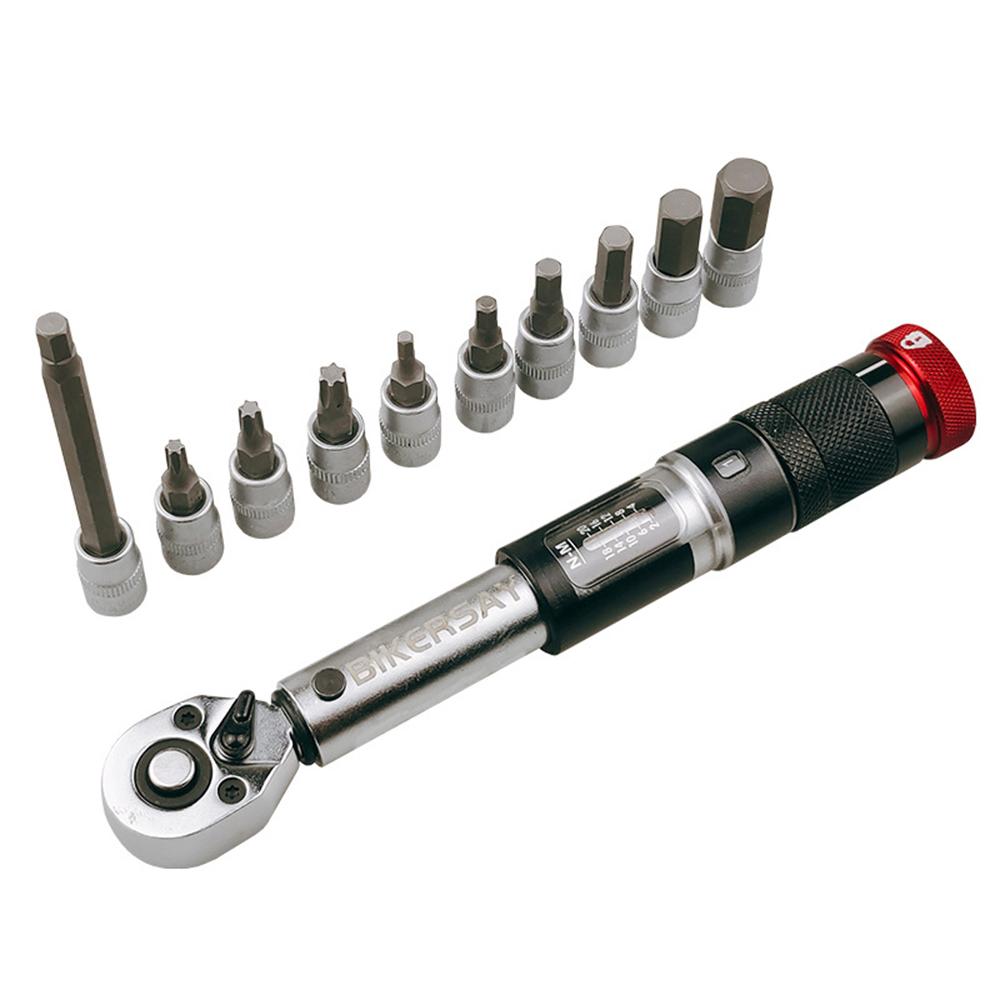 Bicycle Torque Wrench Tool 1/4 Inch Driver Allen Key Tool Socket Set Kit 2-20Nm Bike Maintenance Repair Tool Kit