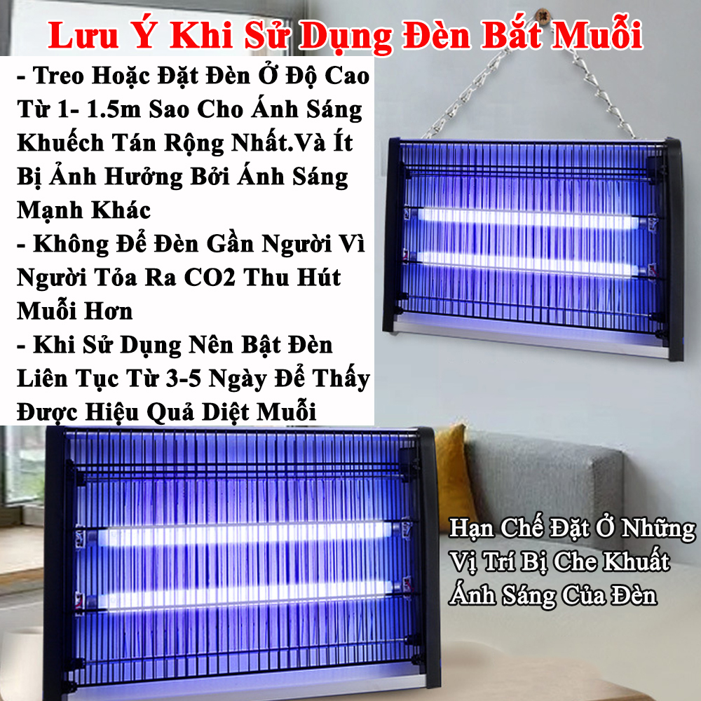 Đèn Bắt Muỗi Diệt Côn Trùng KUNBE Công Suất Lớn Phù Hợp Nhiều Không Gian Sử Dụng An Toàn Hiệu Quả