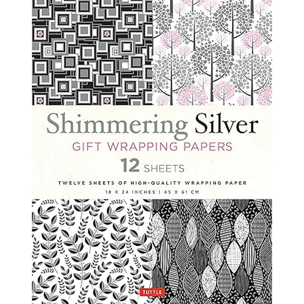 Shimmering Silver Gift Wrapping Papers