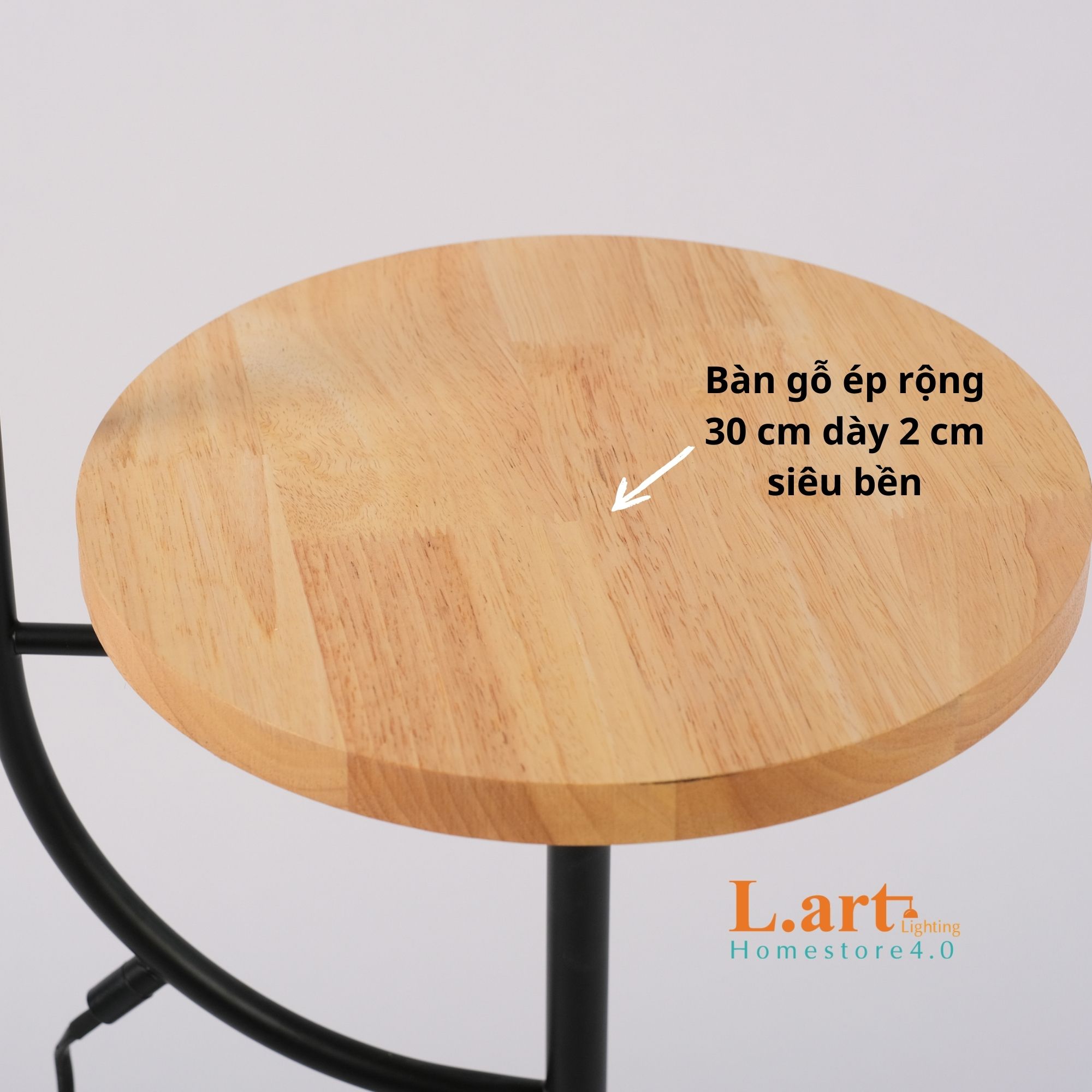 Đèn sàn phòng khách đèn đứng decor kèm bàn gỗ tiện lợi sang trọng DCLA009